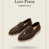 Лоферы замшевые Loro Piana