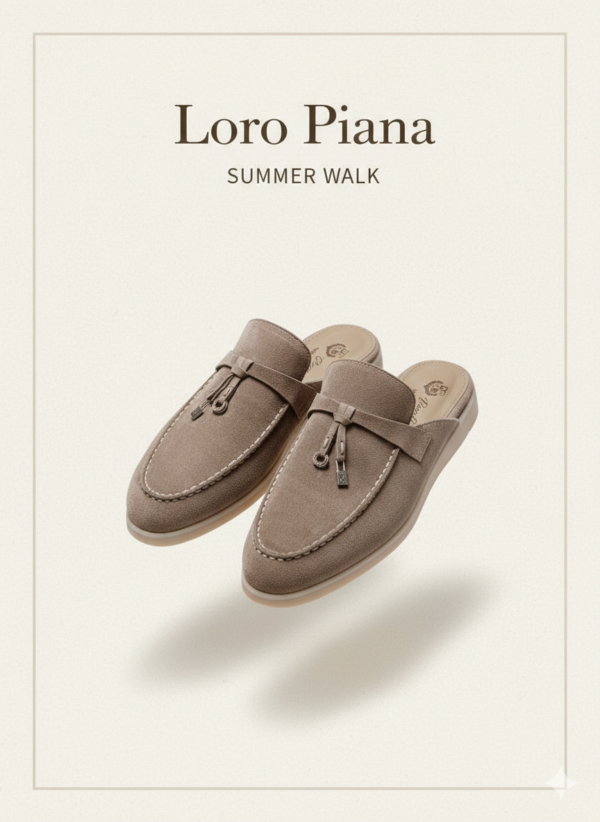 Лоферы-мюли замшевые Loro Piana