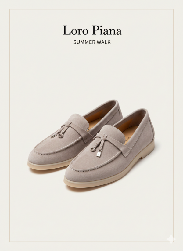 Лоферы замшевые Loro Piana