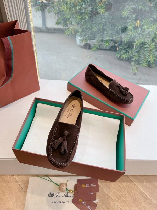 Лоферы замшевые Loro Piana