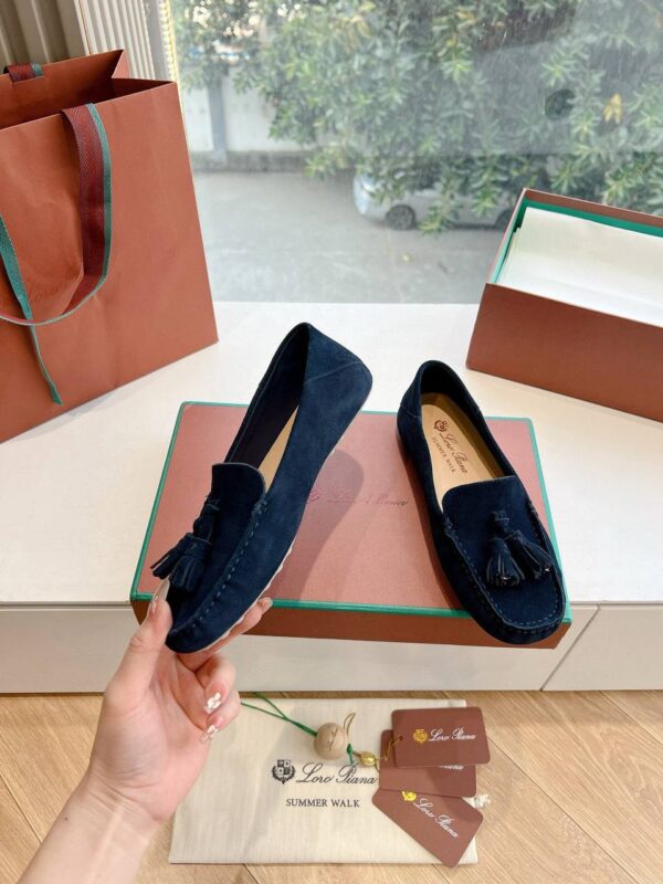 Лоферы замшевые Loro Piana