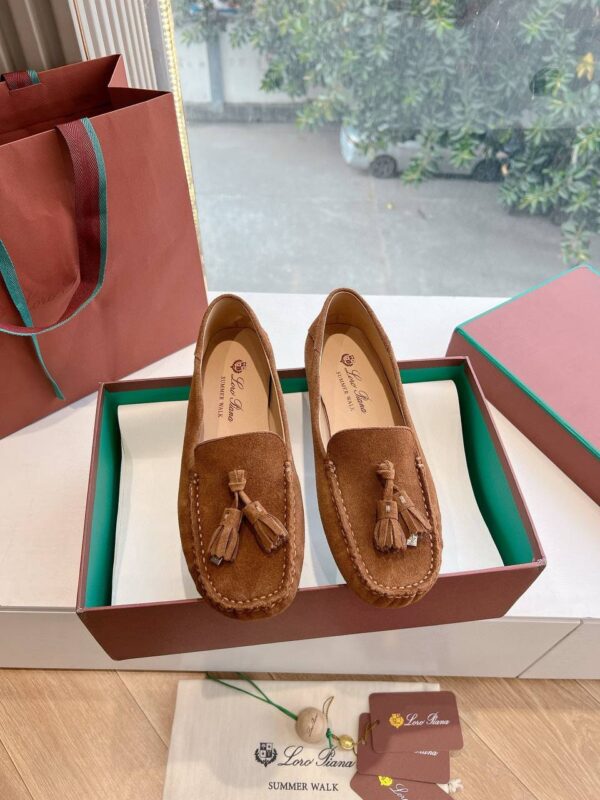 Лоферы замшевые Loro Piana