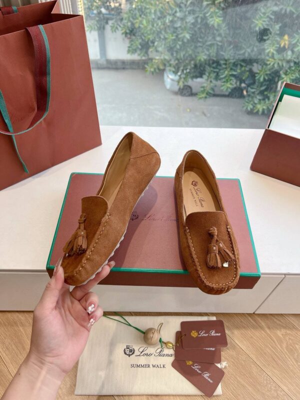 Лоферы замшевые Loro Piana