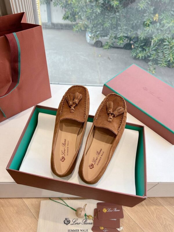 Лоферы замшевые Loro Piana