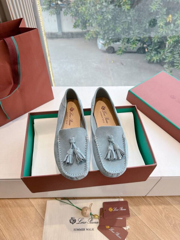 Лоферы замшевые Loro Piana