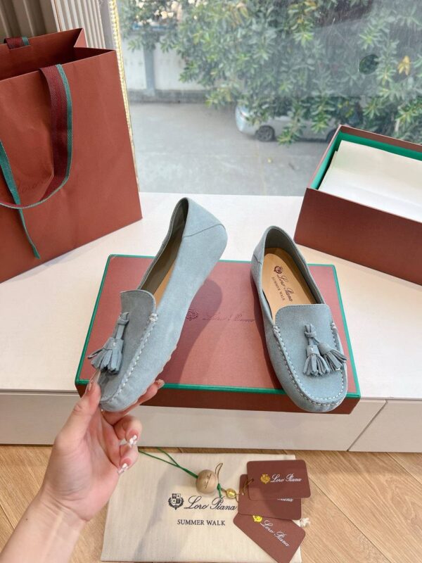 Лоферы замшевые Loro Piana