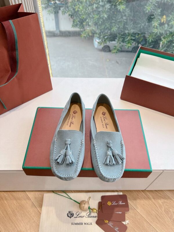 Лоферы замшевые Loro Piana