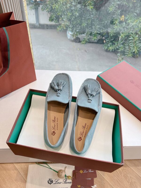 Лоферы замшевые Loro Piana