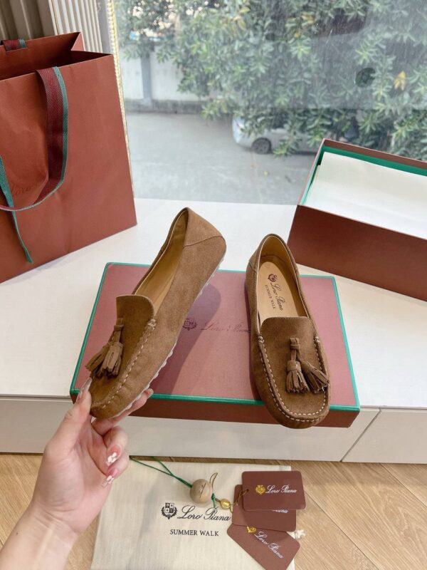 Лоферы замшевые Loro Piana