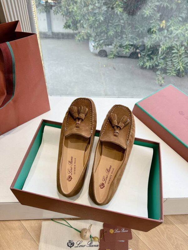 Лоферы замшевые Loro Piana