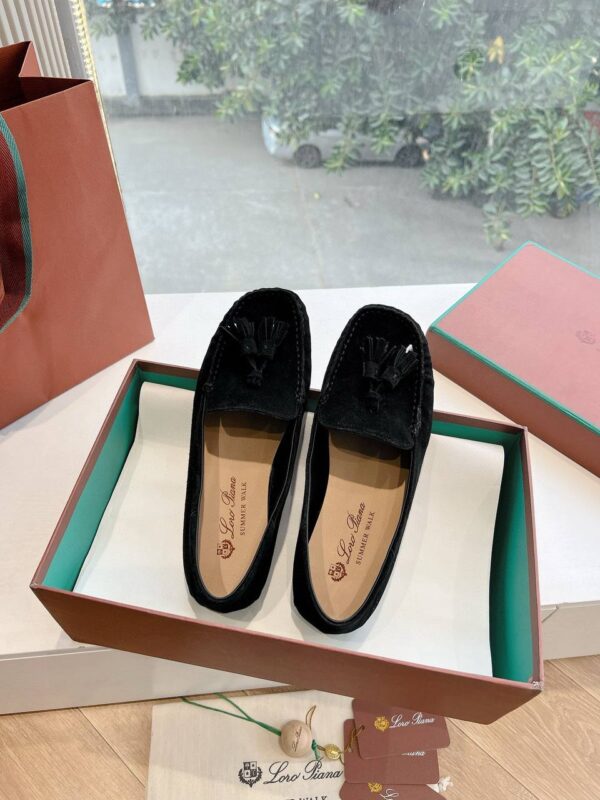 Лоферы замшевые Loro Piana