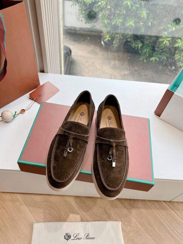 Лоферы замшевые Loro Piana