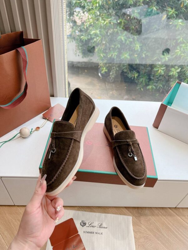 Лоферы замшевые Loro Piana