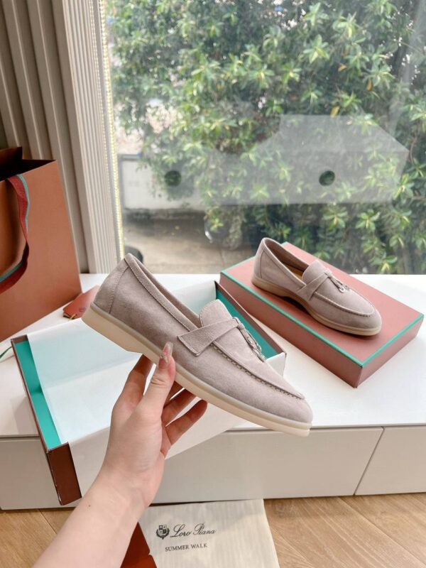 Лоферы замшевые Loro Piana