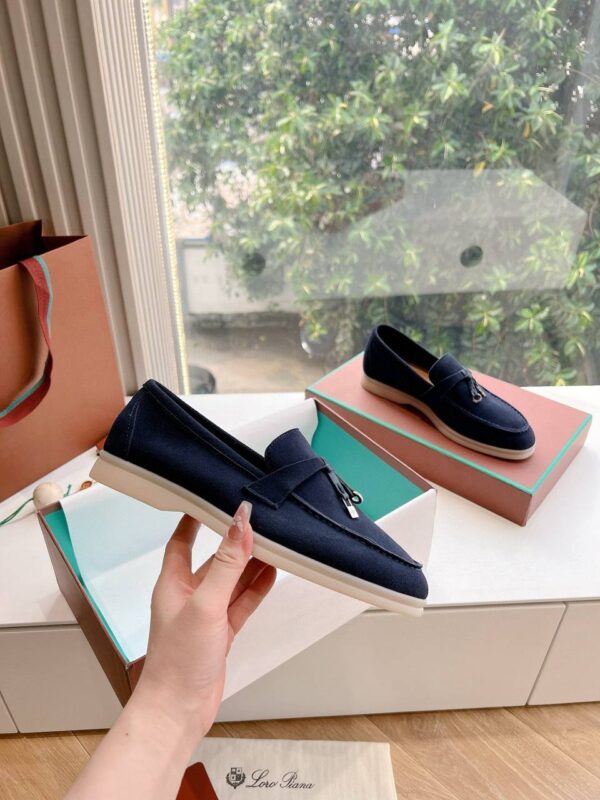 Лоферы замшевые Loro Piana