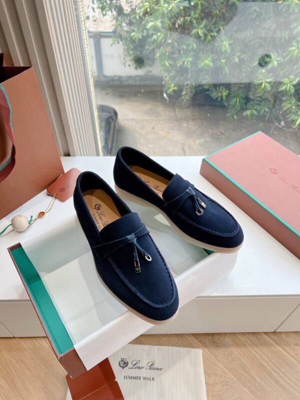 Лоферы замшевые Loro Piana