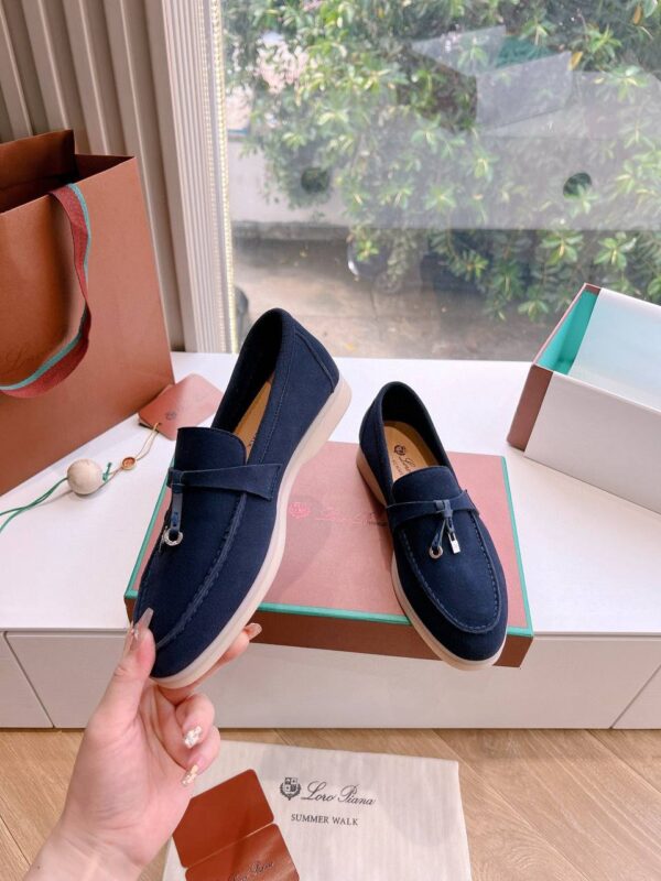 Лоферы замшевые Loro Piana