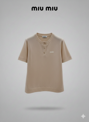 Футболка с планкой Miu MIu