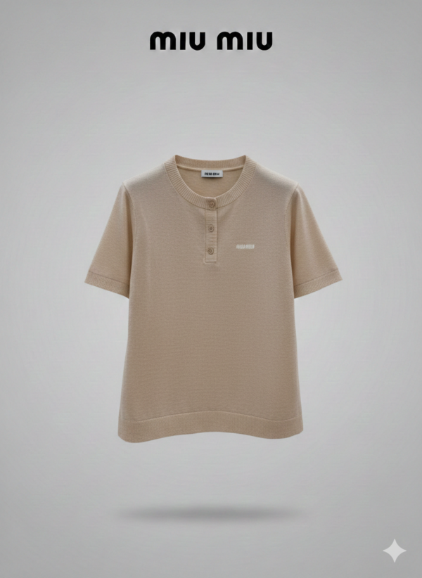 Футболка с планкой Miu MIu