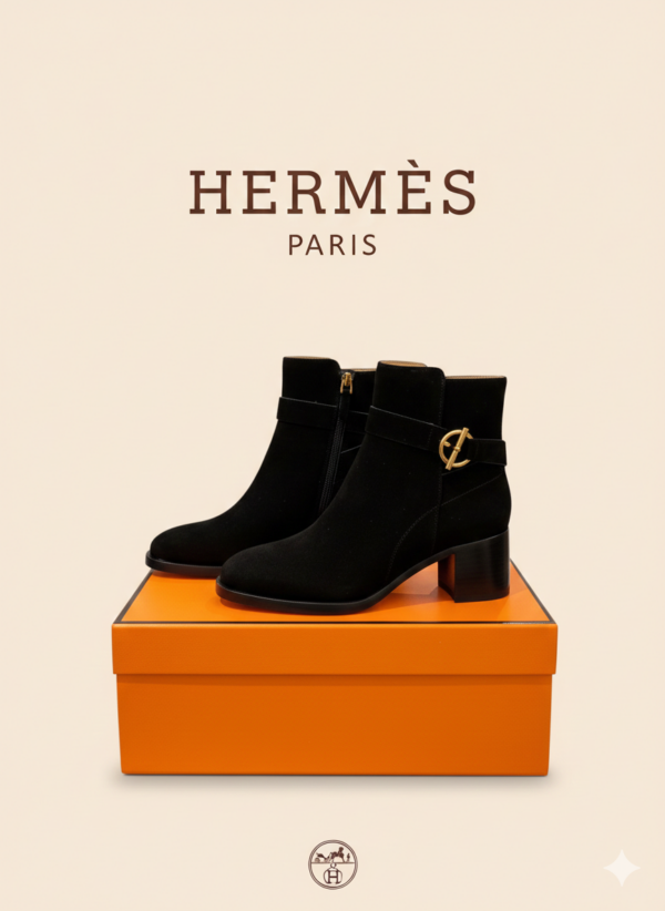 Ботинки замшевые Hermes