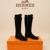 Сапоги замшевые Hermes
