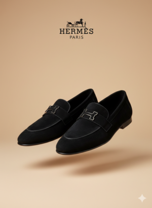Лоферы замшевые Hermes