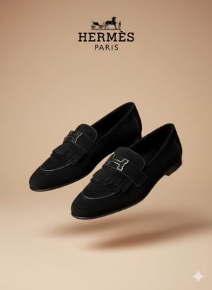 Лоферы замшевые Hermes