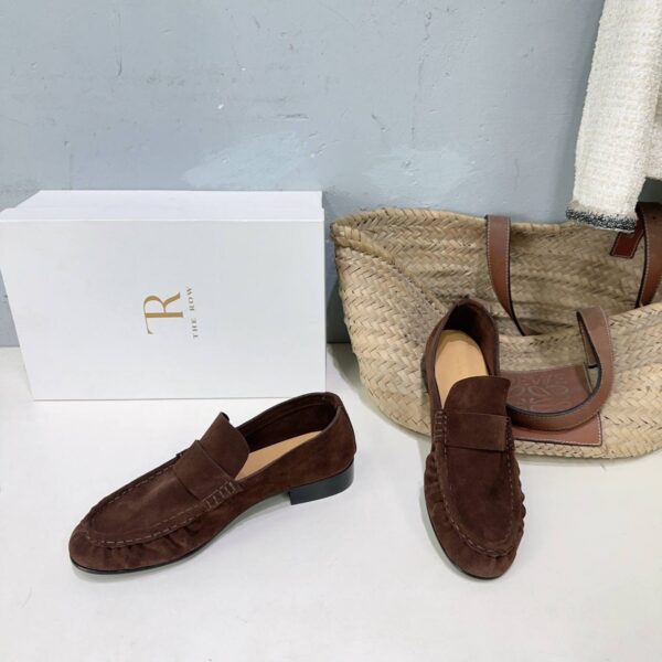 Лоферы замшевые the Row