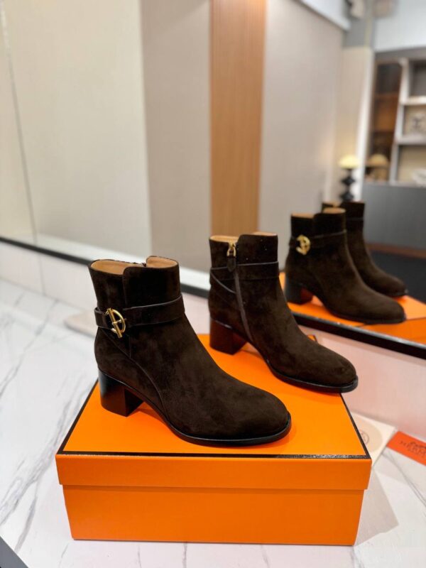 Ботинки замшевые Hermes