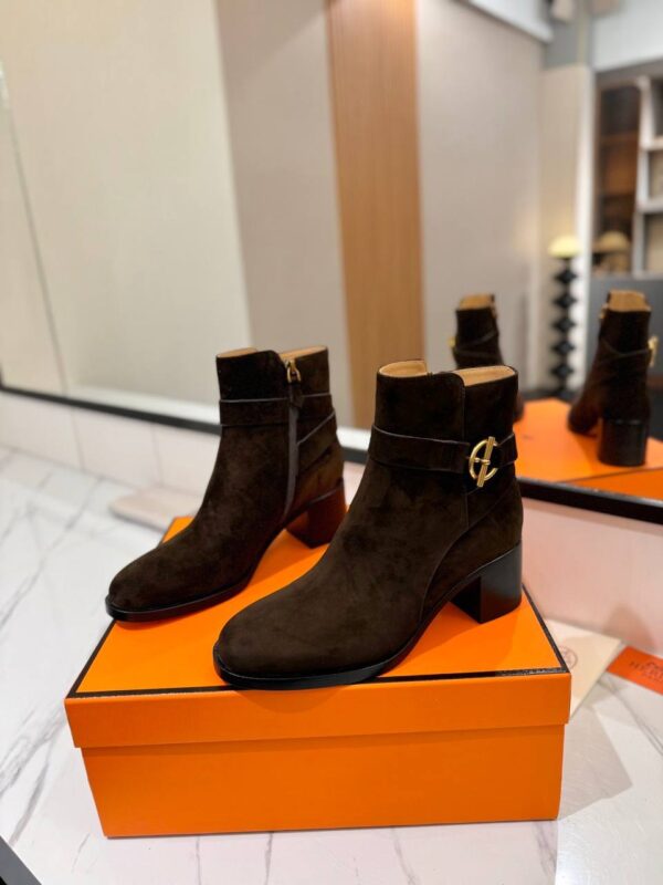 Ботинки замшевые Hermes