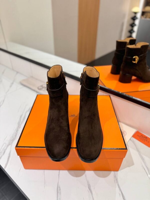 Ботинки замшевые Hermes