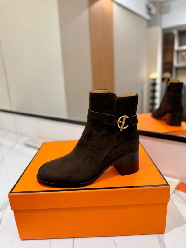 Ботинки замшевые Hermes