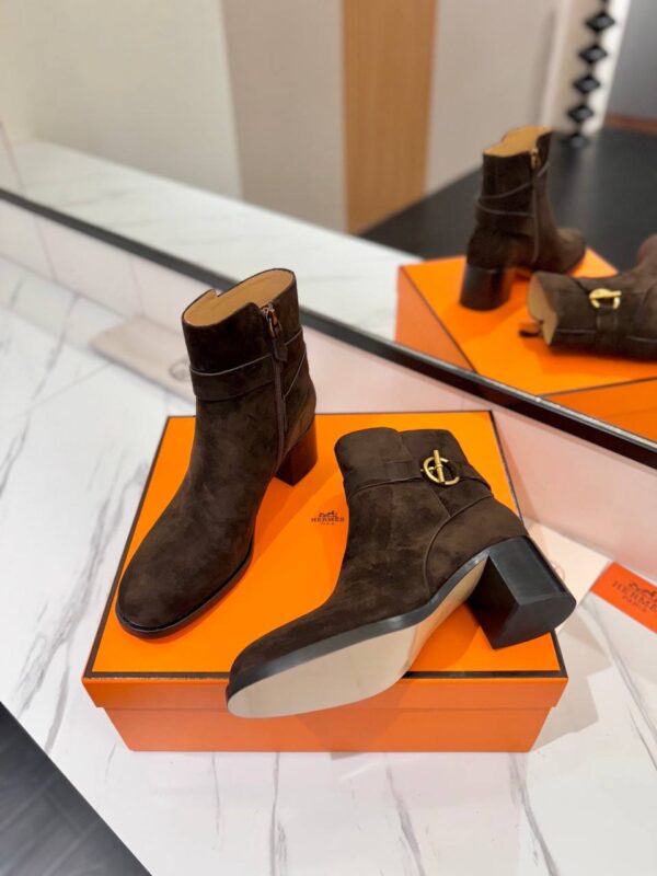 Ботинки замшевые Hermes