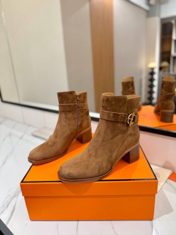 Ботинки замшевые Hermes