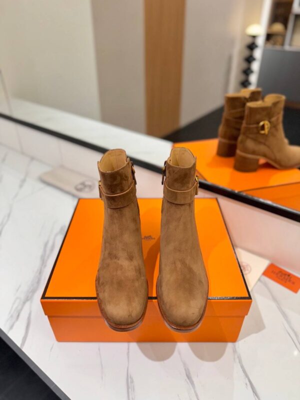 Ботинки замшевые Hermes