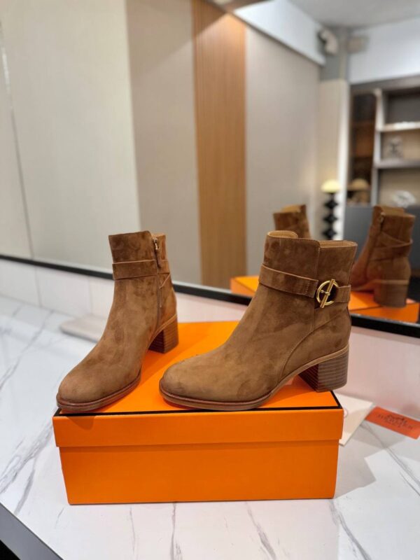 Ботинки замшевые Hermes