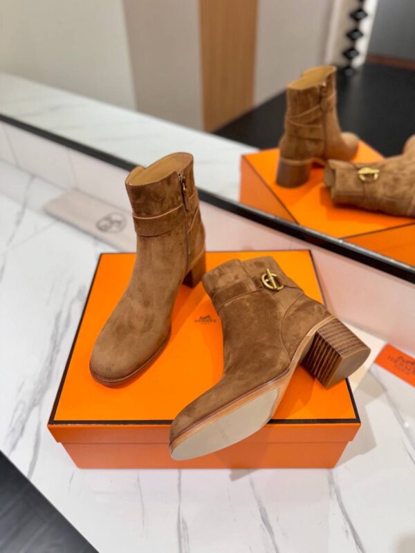 Ботинки замшевые Hermes