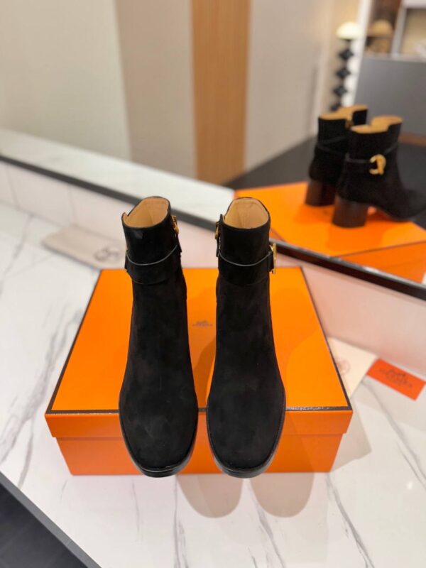 Ботинки замшевые Hermes