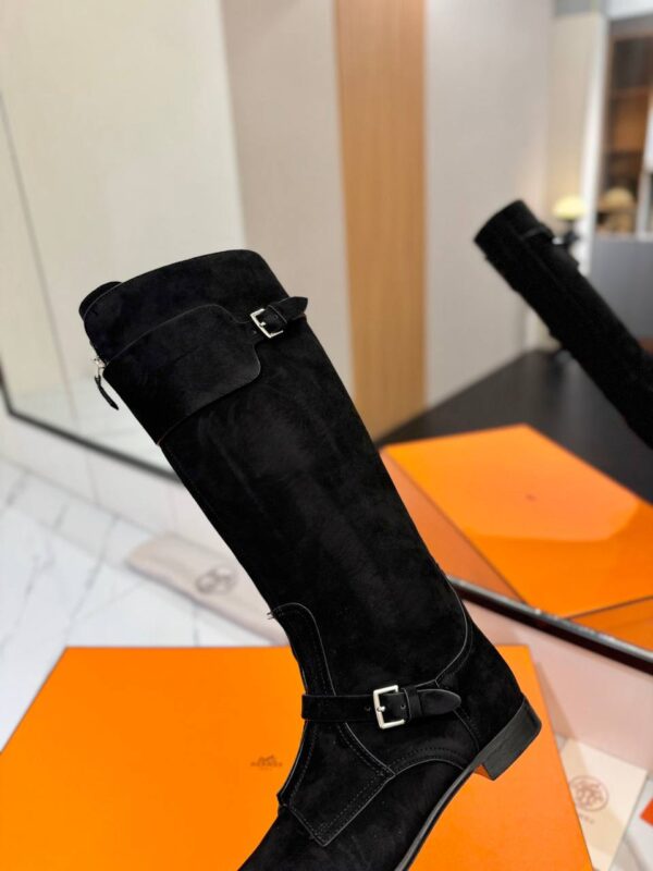 Сапоги замшевые Hermes