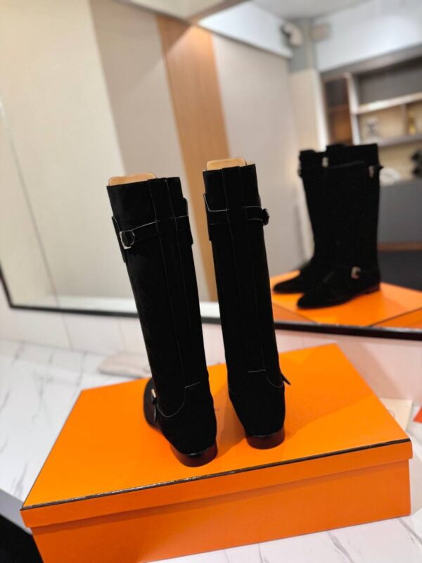 Сапоги замшевые Hermes