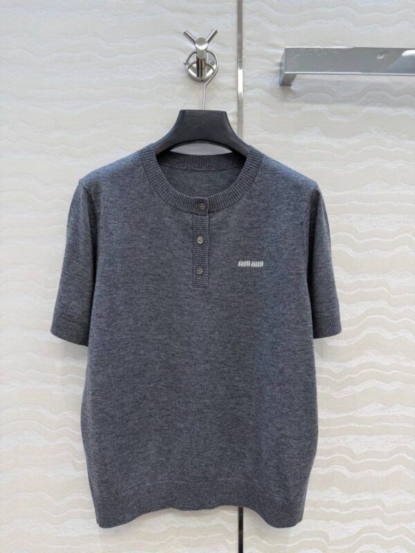 Футболка с планкой Miu MIu