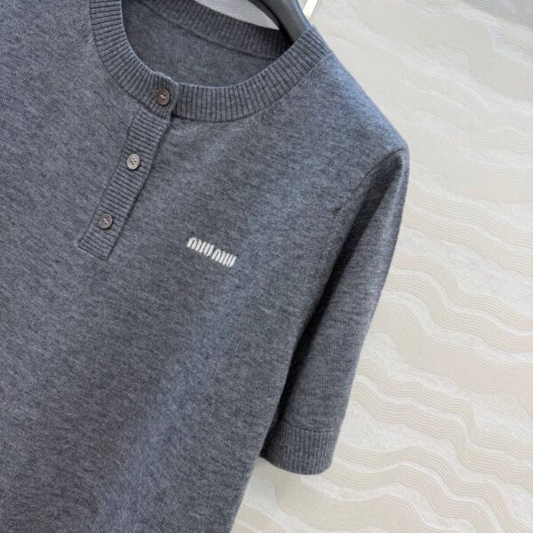 Футболка с планкой Miu MIu