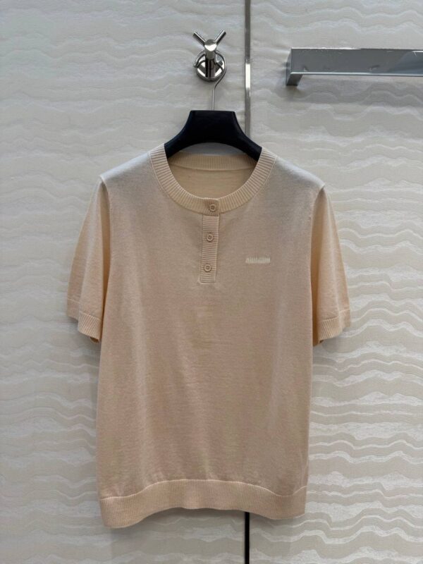 Футболка с планкой Miu MIu