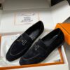 Лоферы замшевые Hermes