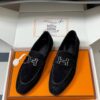 Лоферы замшевые Hermes