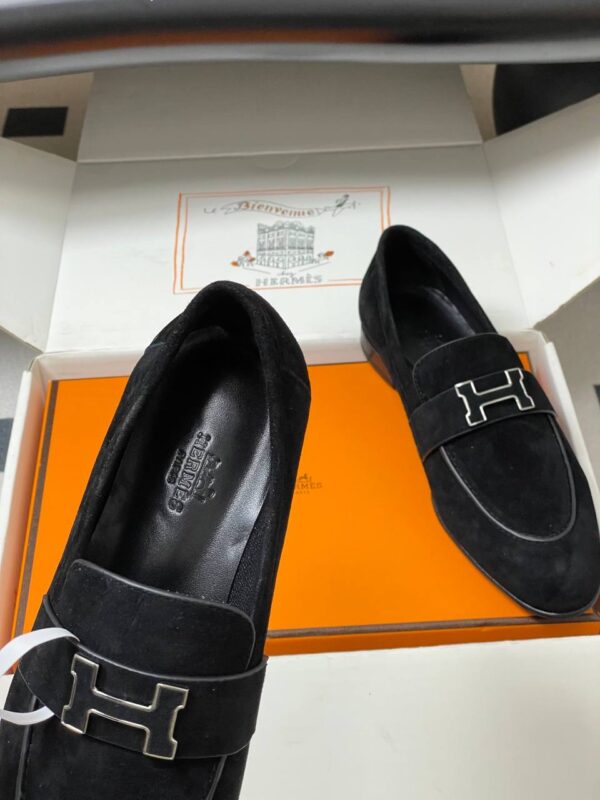 Лоферы замшевые Hermes