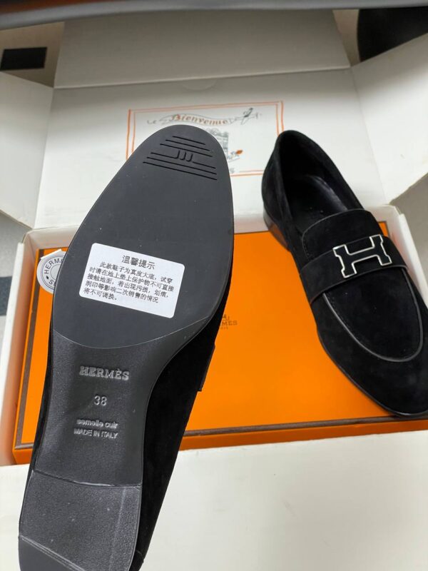 Лоферы замшевые Hermes