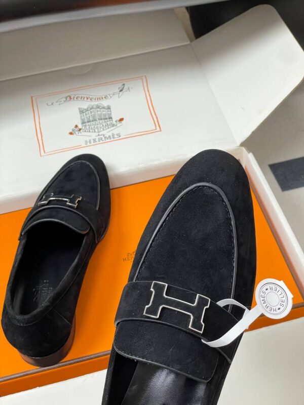 Лоферы замшевые Hermes