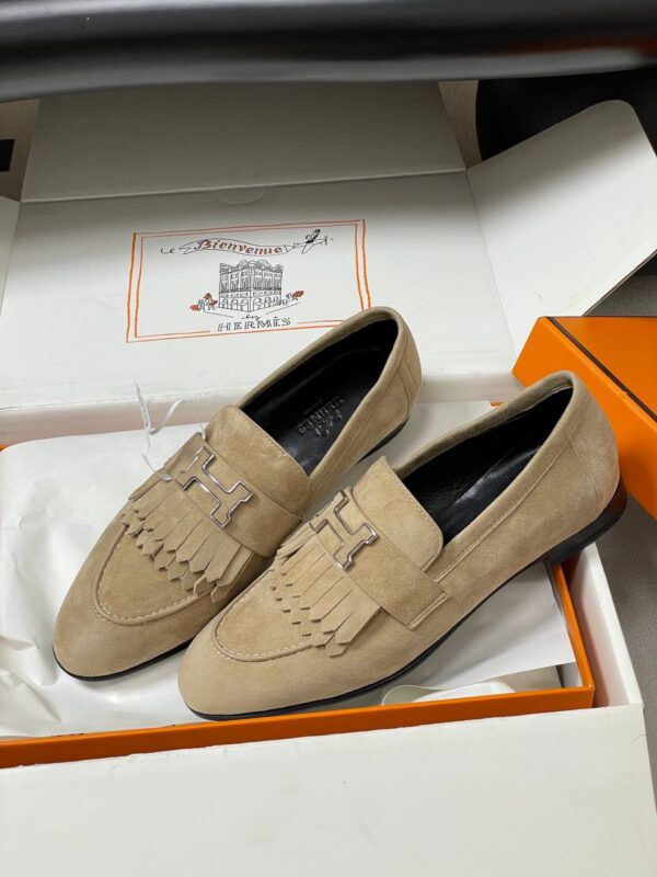 Лоферы замшевые Hermes