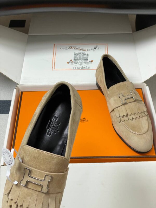 Лоферы замшевые Hermes